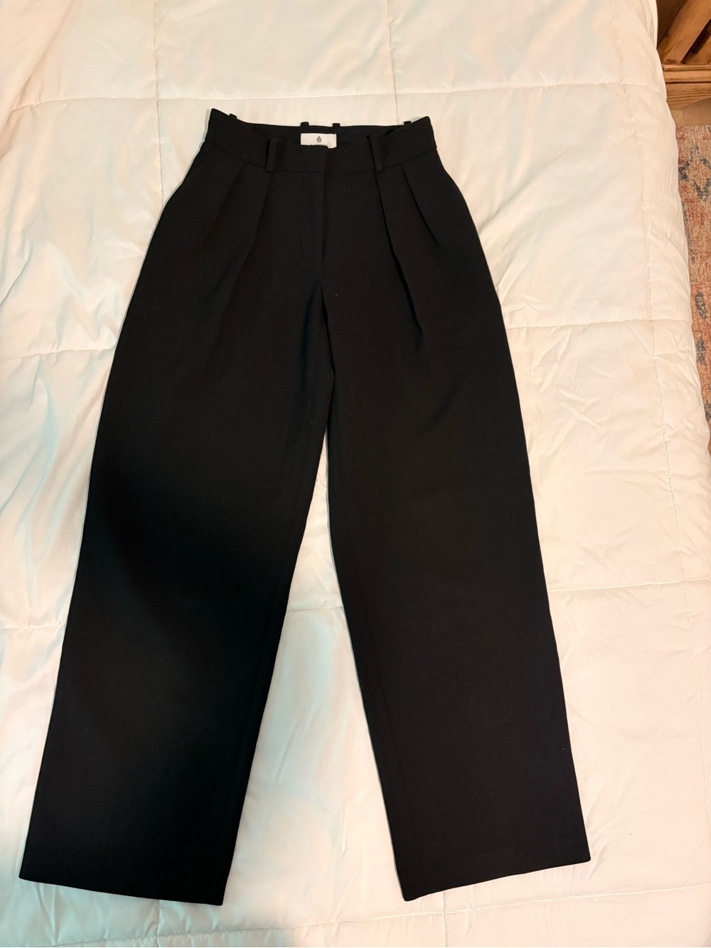 Babaton Aritzia Black High-Waisted Trousers